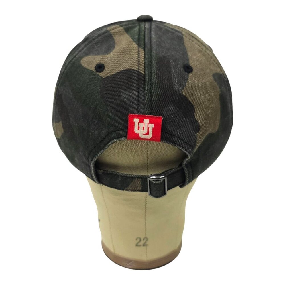 Utah Utes Camo Adjustable Cap Trucker Baseball Hat Stitched Logo Captivating - Picture 4 of 13
